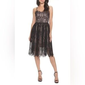 Dress The Population Francesca A Line Lace Dress